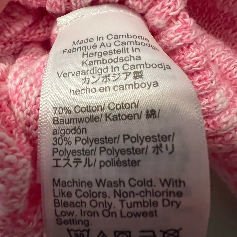 J Crew Pink Long-sleeve light weight bright sweater.Great for Spring.Medium - Picture 3 of 7